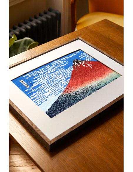 Cross-stitch embroidery kit - The Red Fuji