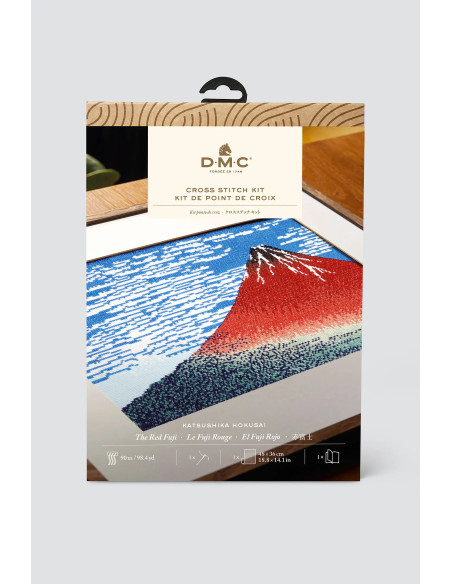 Cross-stitch embroidery kit - The Red Fuji