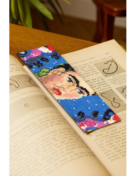 Cross-stitch bookmark embroidery kit - The frame