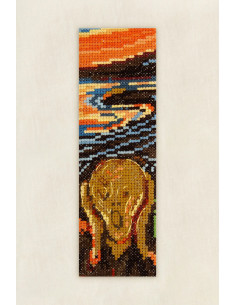 Cross-stitch bookmark embroidery kit - The Scream 2