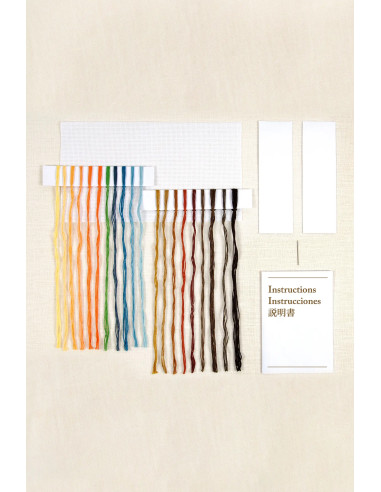 Cross-stitch bookmark embroidery kit - The Scream
