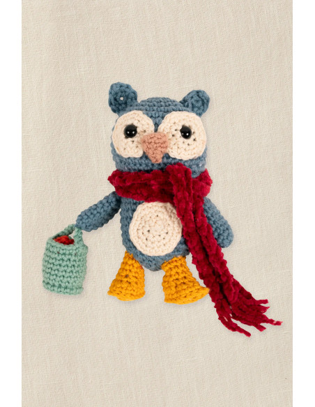 Amigurumi kit - Owl in the garden