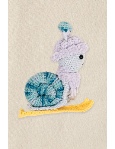 Amigurumi kit - Skiing snail