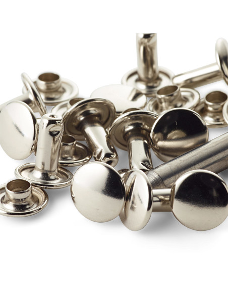 Set of 8 tubular rivets with 6-9 mm drilling tool