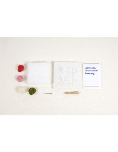 Felting Kit - Hollyhocks