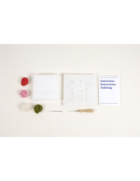 Felting Kit - Hollyhocks