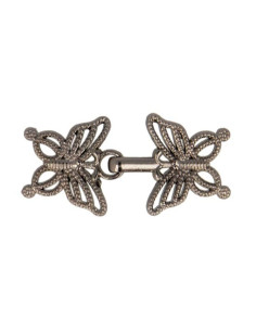 Chic Brandenburg bow tie - Gunmetal