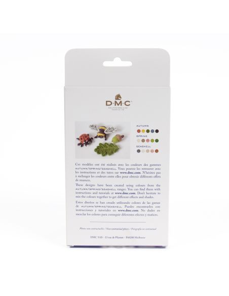 Pack of 5 carded felting wools DMC - Autumn