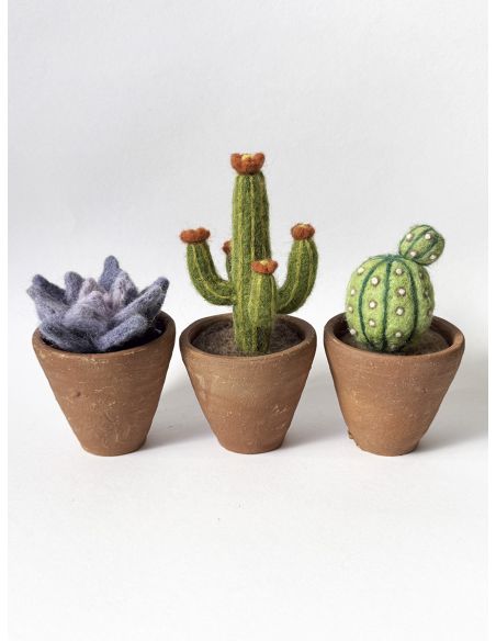 Pack of 5 carded wools for felting DMC - Bouquet
