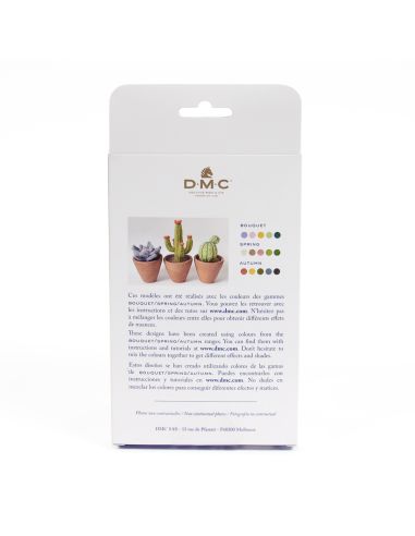 Pack of 5 carded wools for felting DMC - Bouquet