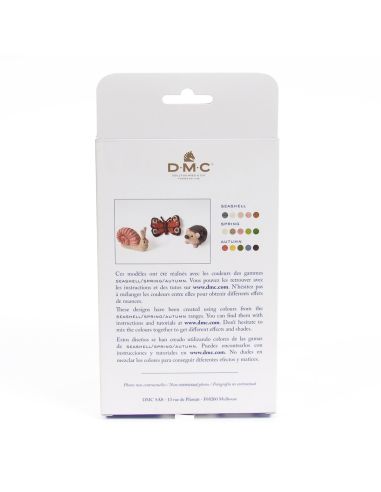 Pack of 5 carded felting wools DMC - Seashell