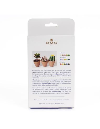 Pack of 5 carded wools for felting DMC - Spring