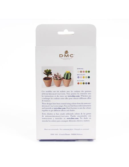 Pack of 5 carded wools for felting DMC - Spring
