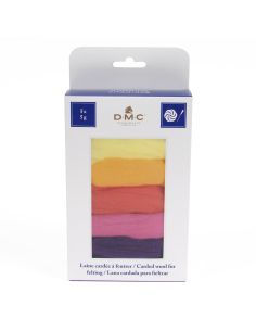 Pack of 5 carded felting wools DMC - Vitamin