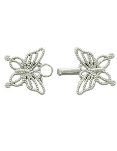 Chic Brandenburg bow tie - Silver 2