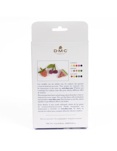 Pack of 5 carded felting wools DMC - Vitamin