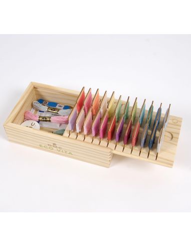 Storage box with 24 DMC wooden cards