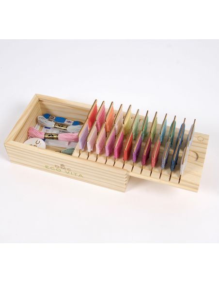 Storage box with 24 DMC wooden cards