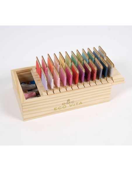 Storage box with 24 DMC wooden cards