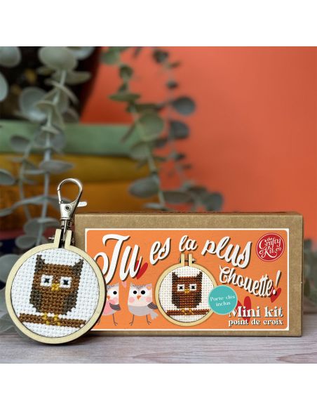 Mini cross-stitch embroidery kit - You are the greatest!
