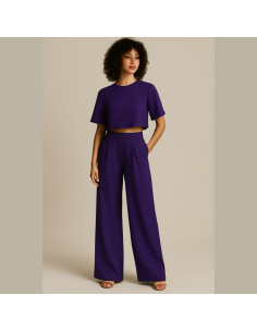 Crepe Georgette Fabric - Purple 2