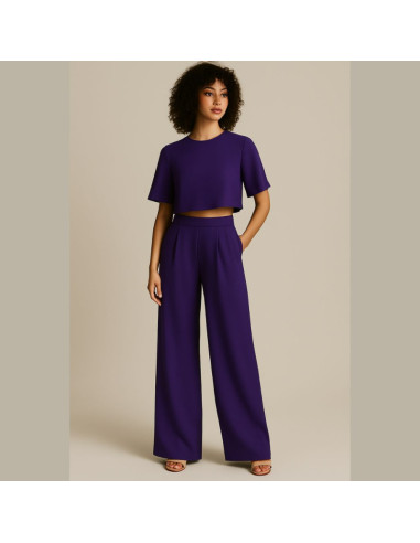 Crepe Georgette Fabric - Purple