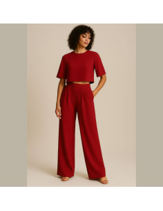 Crepe Georgette Fabric - Carmine 2