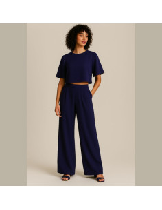 Crepe Georgette Fabric - Navy 2