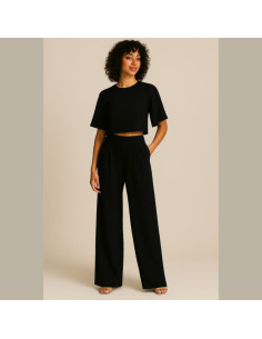 Crepe Georgette Fabric - Black 2