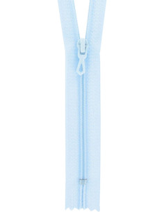 Nylon zipper - Azure blue