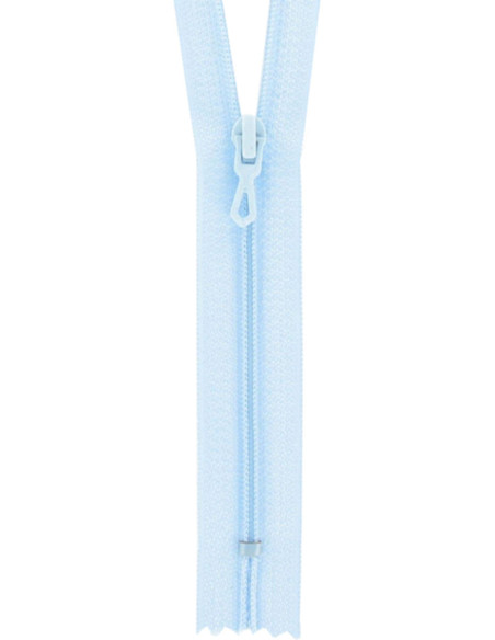 Nylon zipper - Azure blue