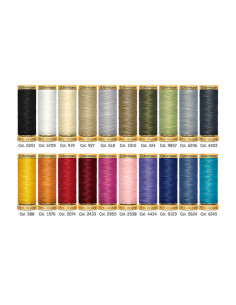 Set of 20 Gütermann cotton sewing threads 2
