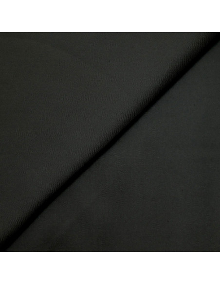 Heavy viscose twill fabric - Black