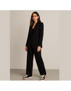Heavy viscose twill fabric - Black 2