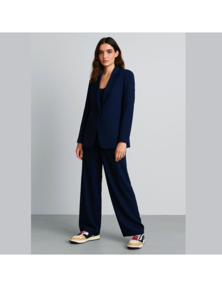 Heavy viscose twill fabric - Navy