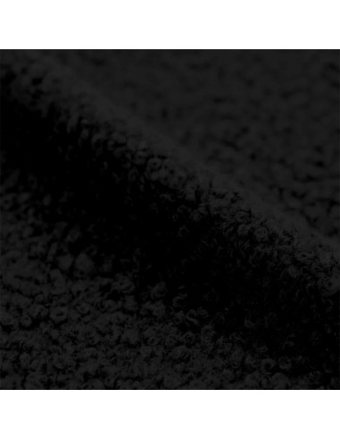 Curly fur fabric - Black