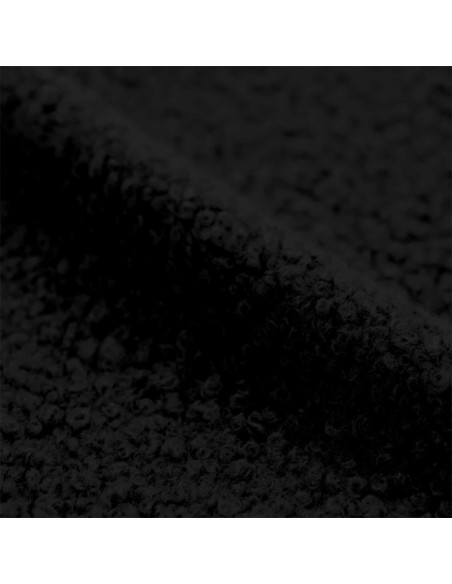 Curly fur fabric - Black