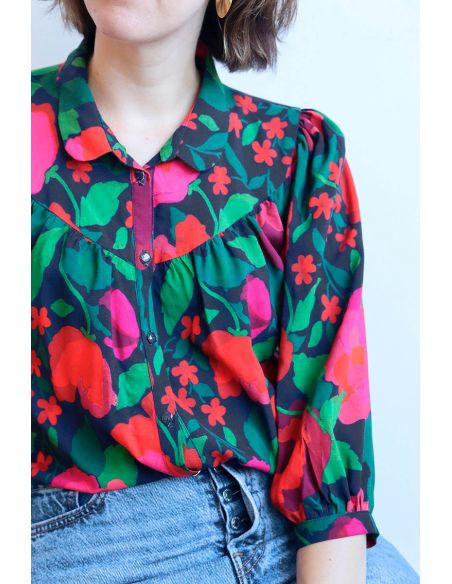 Viscose fabric La Roseraie - Lise Tailor