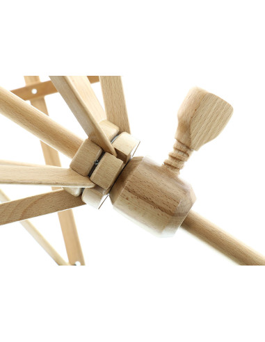 Wooden yarn swift with clamp by Rascol