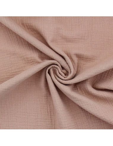 Double gauze cotton fabric - Mocha