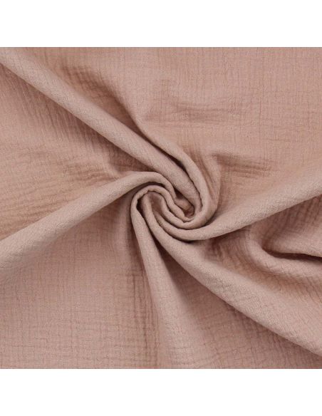 Double gauze cotton fabric - Mocha