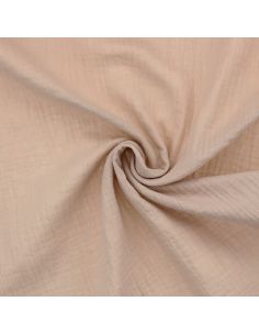 Double gauze cotton fabric - Latte