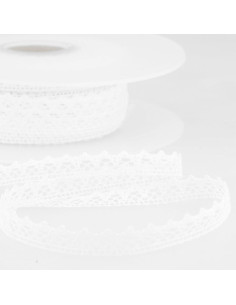 Fine cotton lace - White
