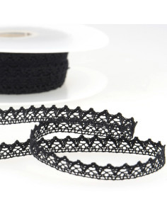 Fine cotton lace - Black