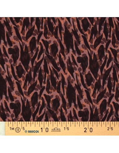 Viscose fabric - Zomalia brown