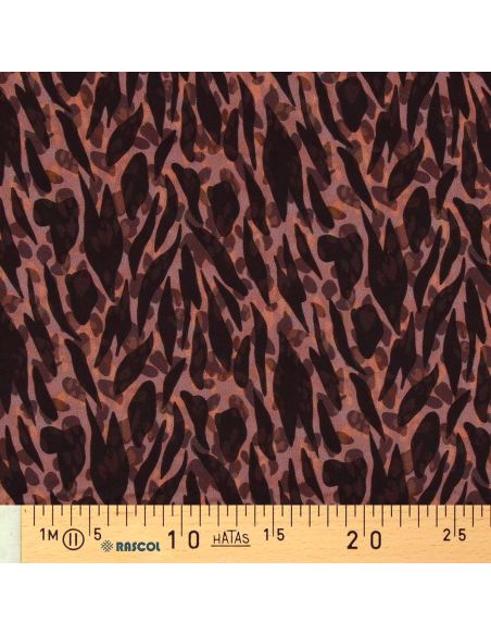 Viscose fabric - Zomalia brown