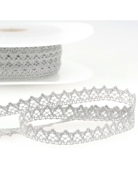 Fine cotton lace - Gray