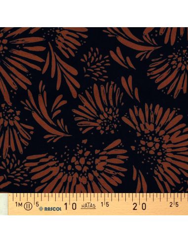 Viscose fabric - Audrey black and brown