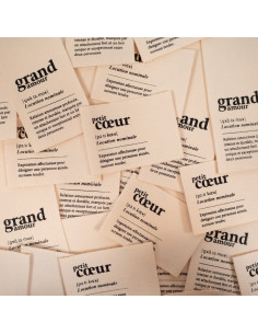 Set of 2 woven labels - Duo Big Heart