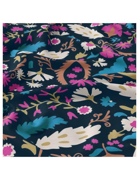 Viscose fabric - Alio blue and pink